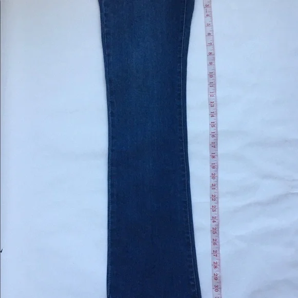 KUT From The Kloth Boot Cut Flap Pockets Dark Wash Blue Denim Jeans Size 6 - Picture 14 of 17